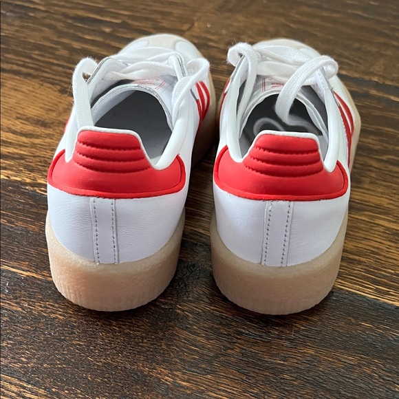 adidas White Sneakers with Red Stripes - Picture 3 of 3